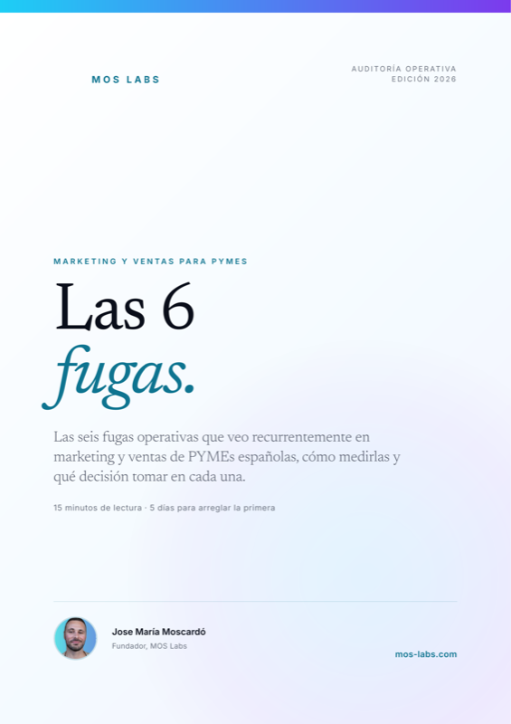 Portada de la guía 'Las 6 fugas' por Jose María Moscardó