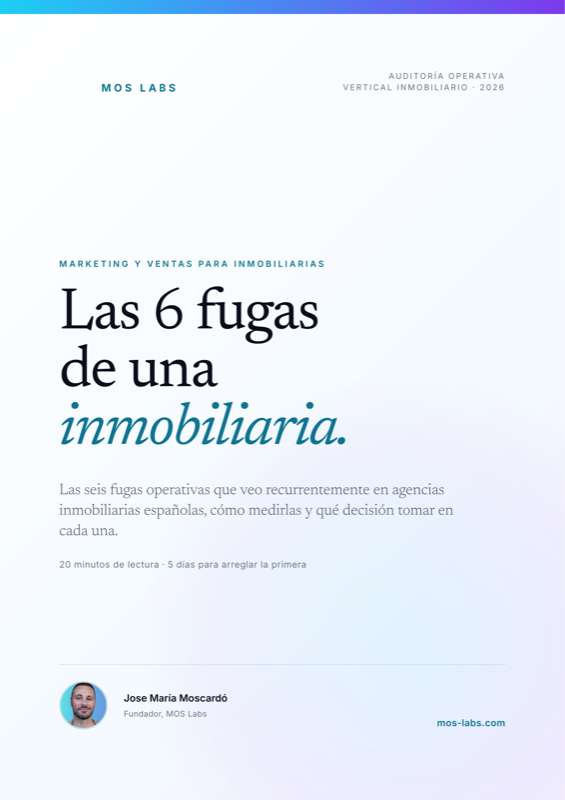 Portada: Las 6 fugas — Inmobiliarias
